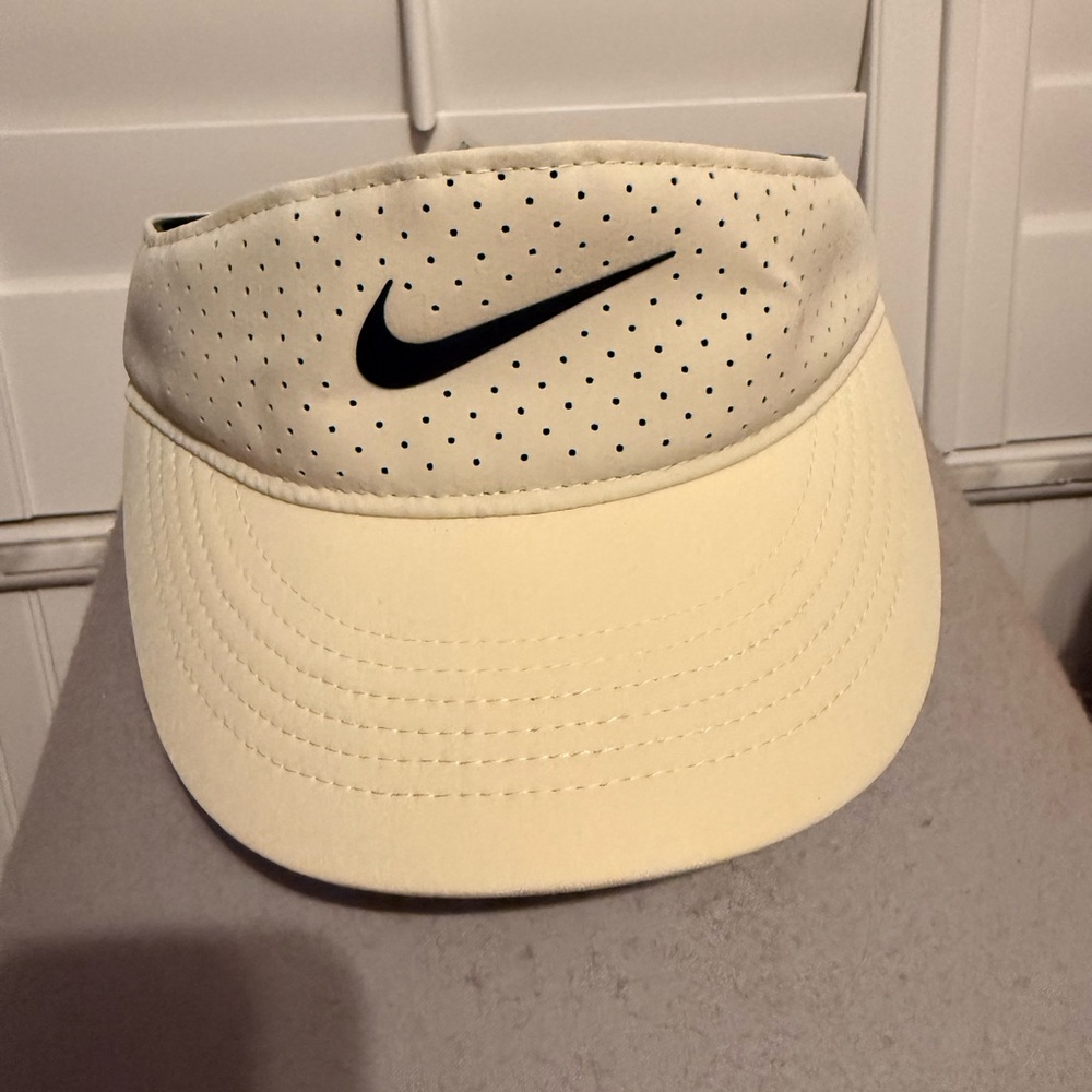 Nike Cream and Black Perforated Women's Visor